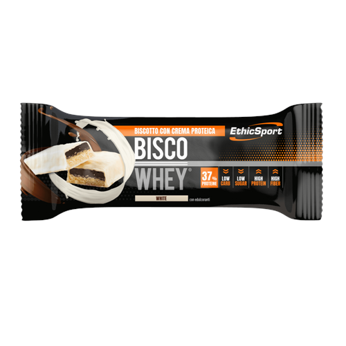 BISCO WHEY BARRETTA 40G CIOCC. BIANCO BOX 18 PEZZI Ethic Sport