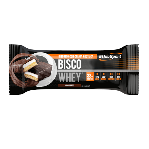 BISCO WHEY BARRETTA 40 G CIOCCOLATO BOX 18 PEZZI Ethic Sport