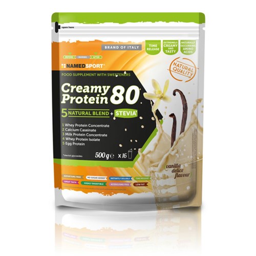 CREAMY PROTEIN 80 500G GUSTO VANIGLIA Named Sport